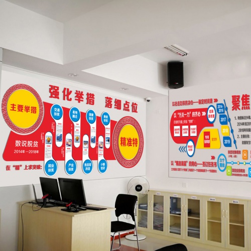 黨建文化-廣元脫貧攻堅文化墻設計_廣元青川縣黨建文化氛圍營(yíng)造及文化建設設計